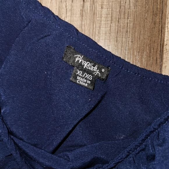 Phopsody One Shoulder Blue Lac Dress size XL - Picture 3 of 4